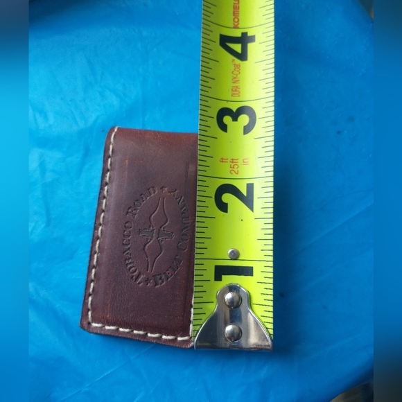 Vintage Tobacco Road Belt Company Leather Money Clip - Picture 4 of 4